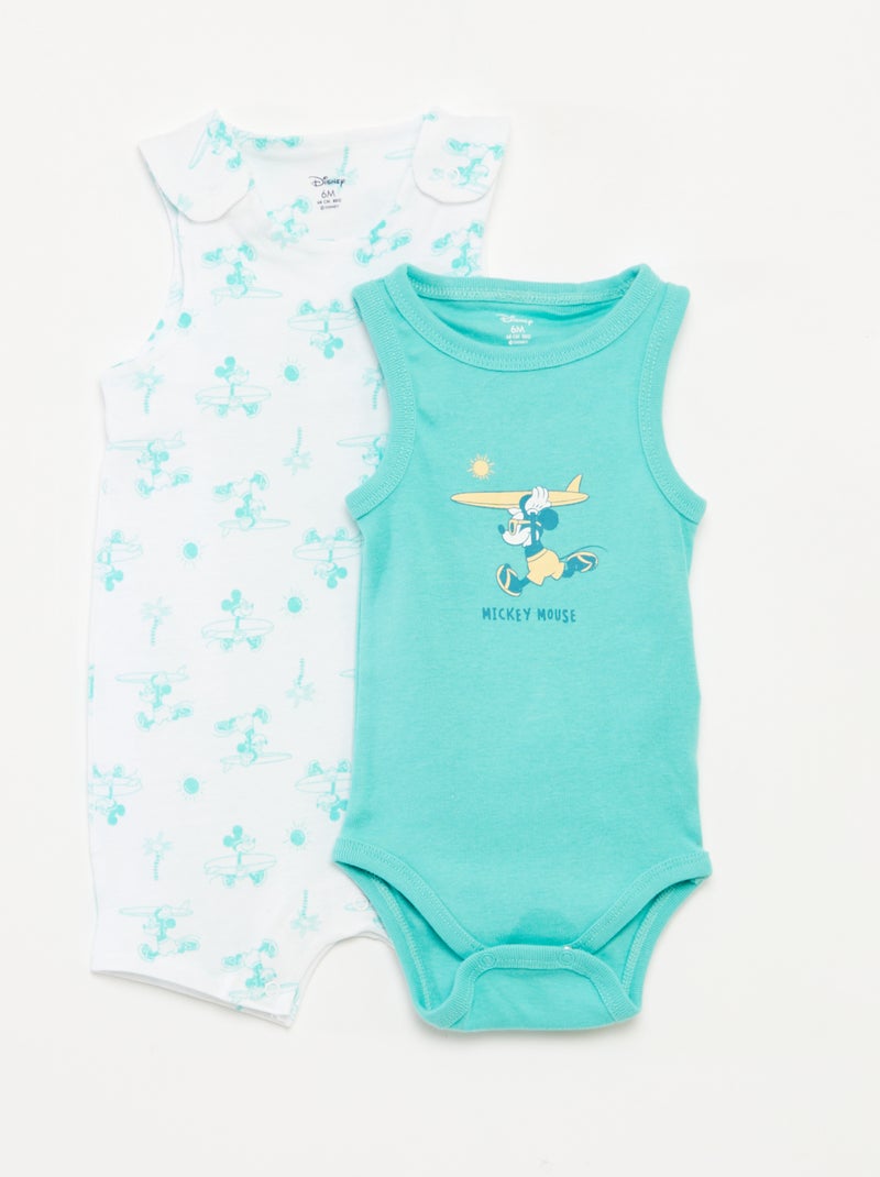Conjunto de pelele + body 'Disney' - 2 piezas AZUL - Kiabi