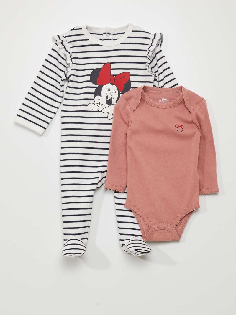 Conjunto de pelele + body 'Disney' - 2 piezas minnie - Kiabi