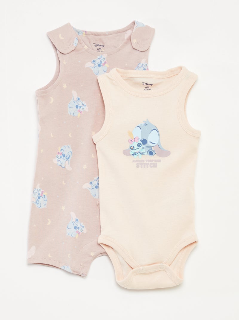 Conjunto de pelele + body 'Disney' - 2 piezas ROSA - Kiabi