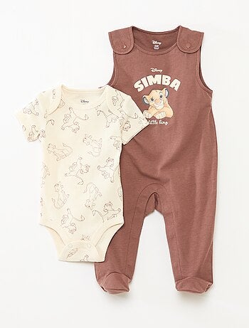 Conjunto de pelele + body 'Simba' 'Disney' - 2 piezas