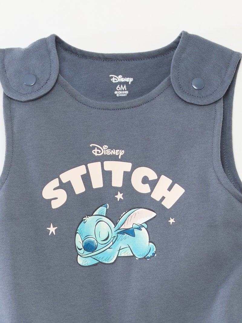 Conjunto de pelele + body 'Stitch' 'Disney' - 2 piezas AZUL - Kiabi