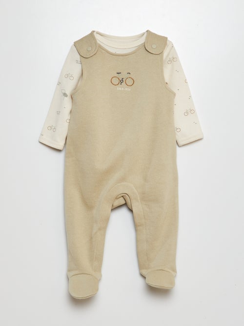 Conjunto de peto + body - 2 piezas - Kiabi
