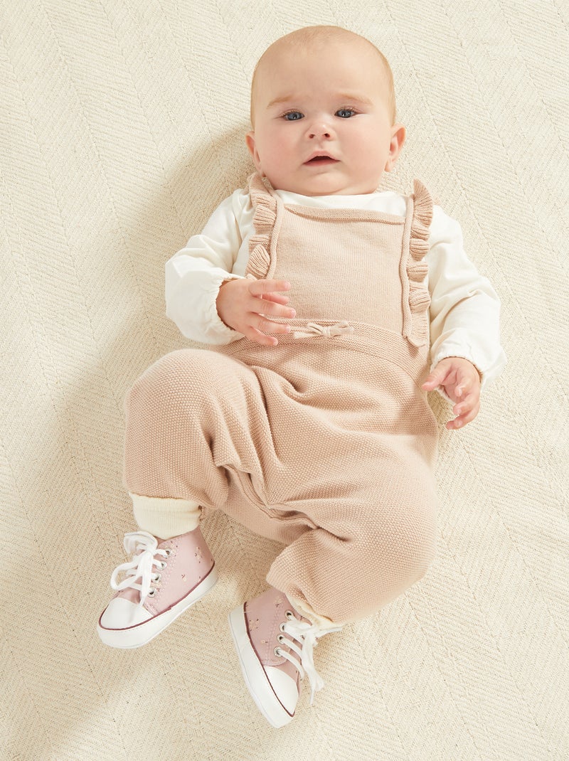 Conjunto de peto + body BEIGE - Kiabi
