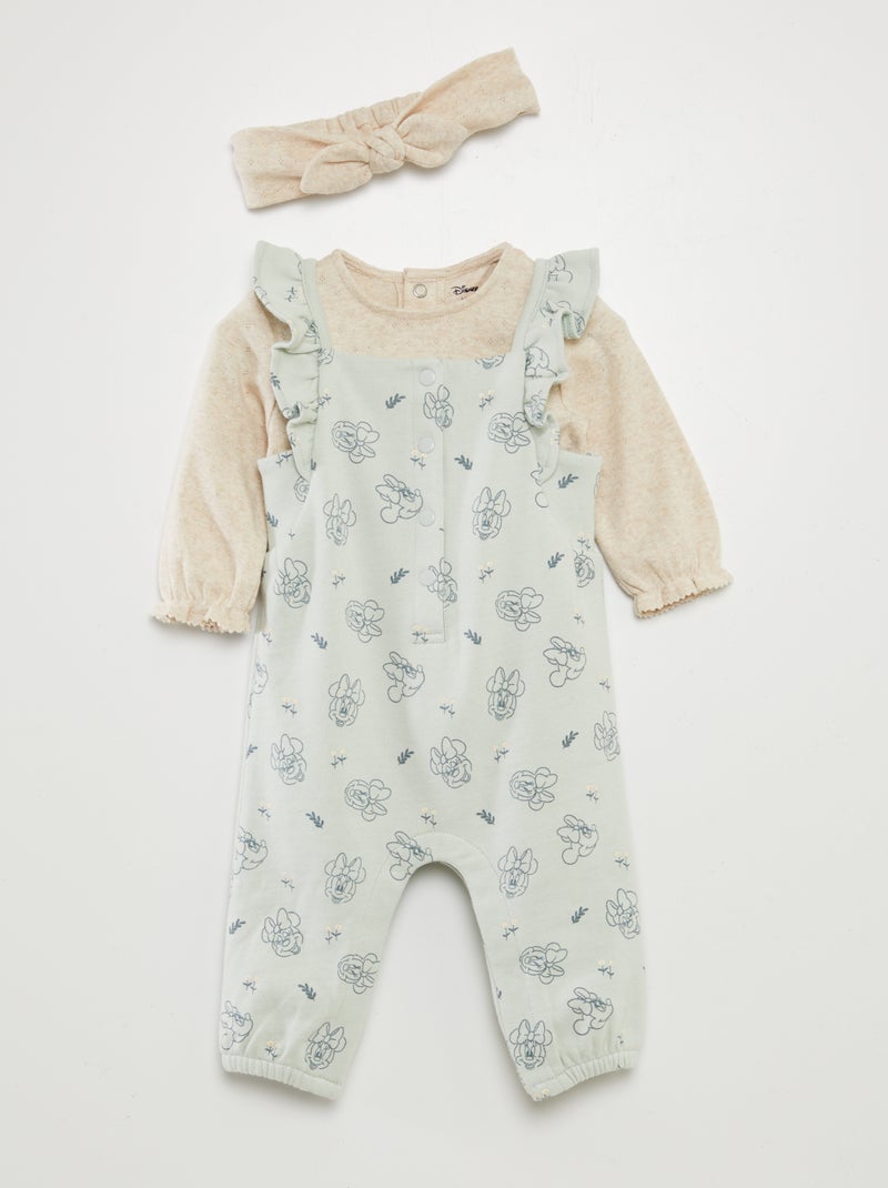 Conjunto de peto + body 'Minnie' 'Disney' - 2 piezas BEIGE - Kiabi