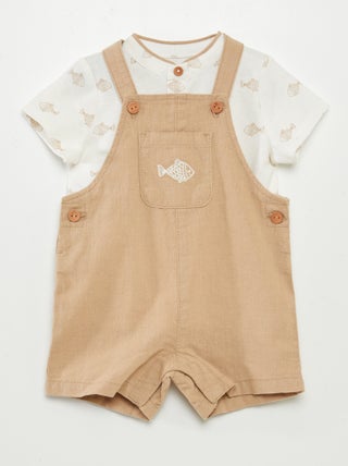 Conjunto de peto + camiseta - 2 piezas