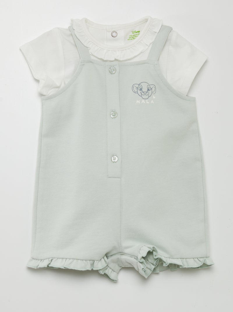 Conjunto de peto + camiseta 'Disney' - 2 piezas VERDE - Kiabi