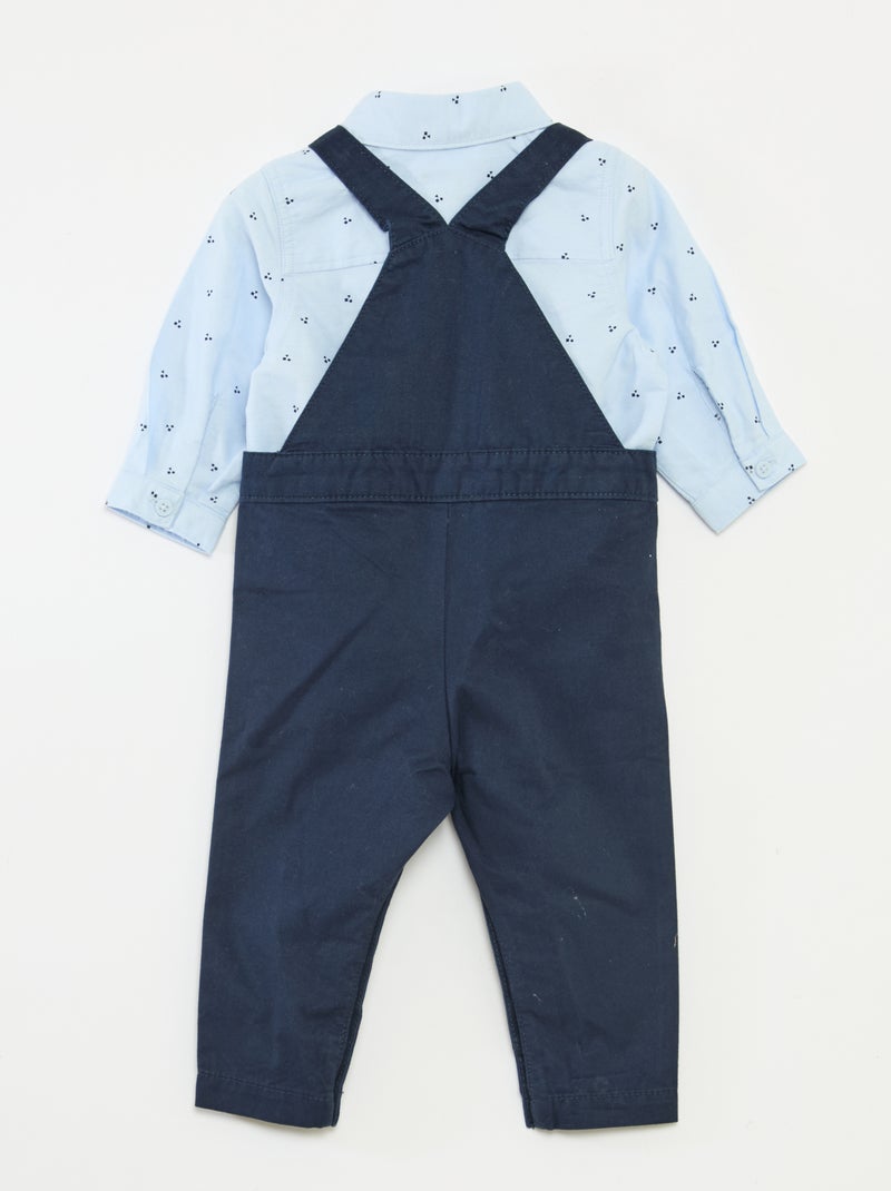 Conjunto de peto largo Azul - Kiabi