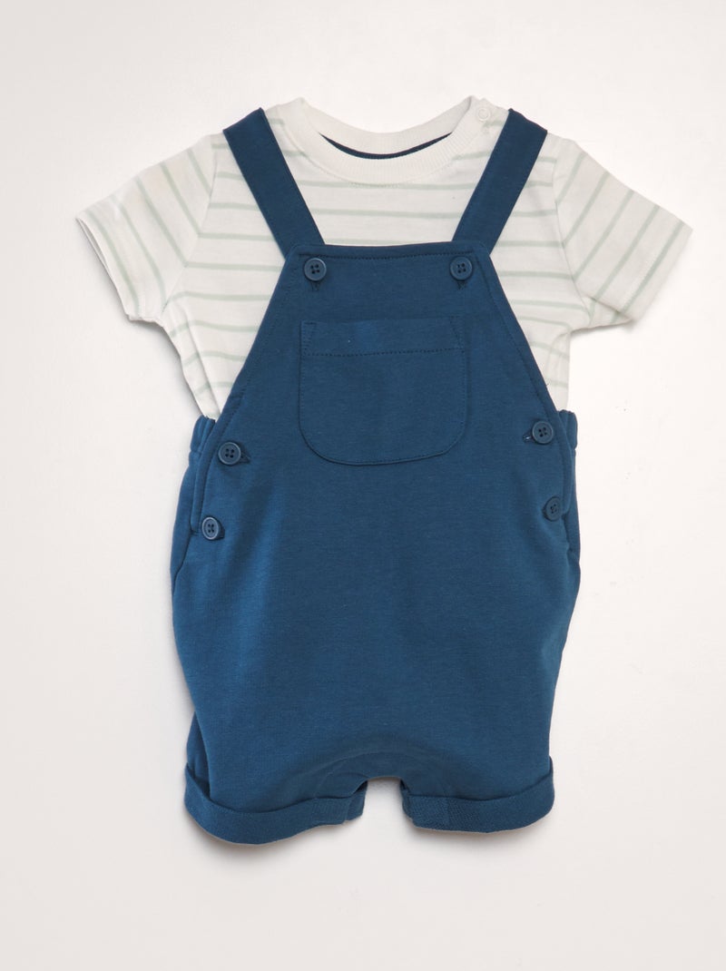 Conjunto de peto + short - 2 piezas AZUL - Kiabi
