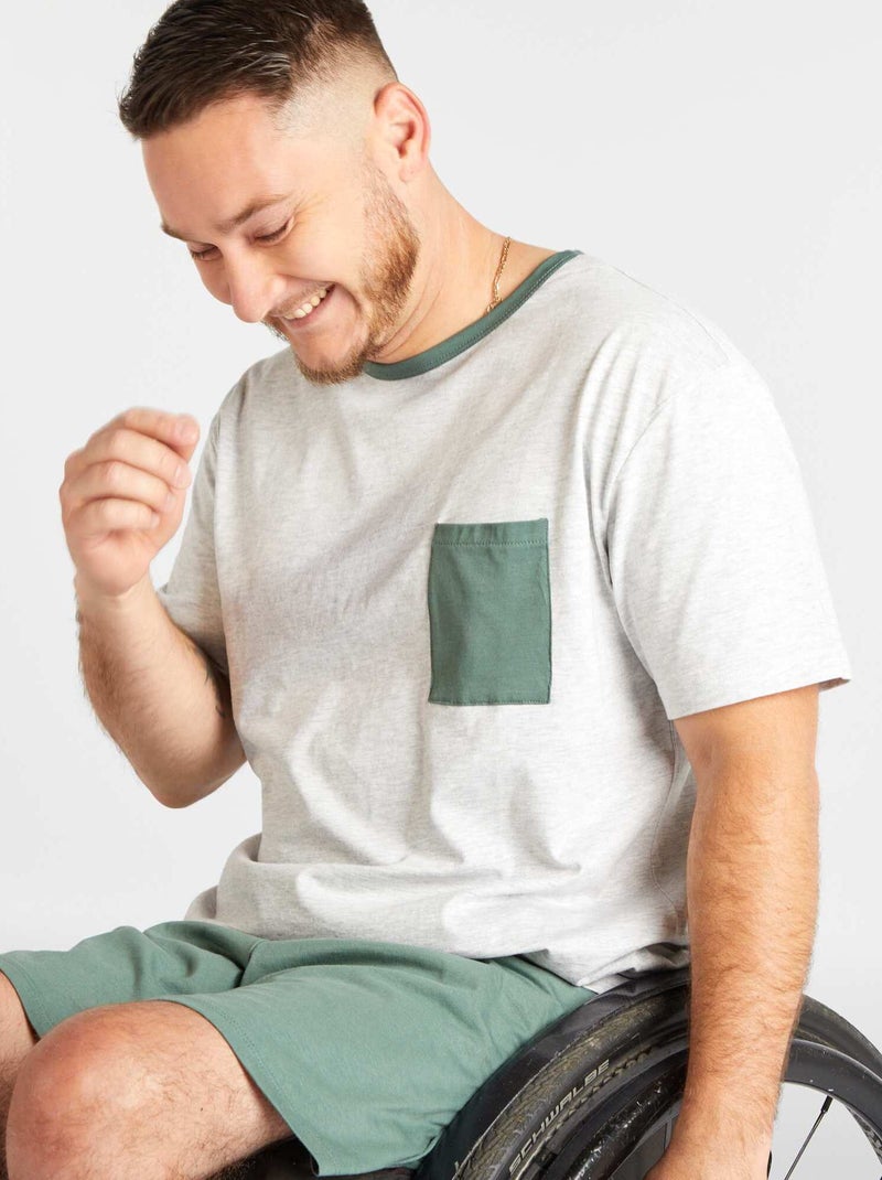 Conjunto de pijama - 2 piezas - colección fácil de poner VERDE - Kiabi