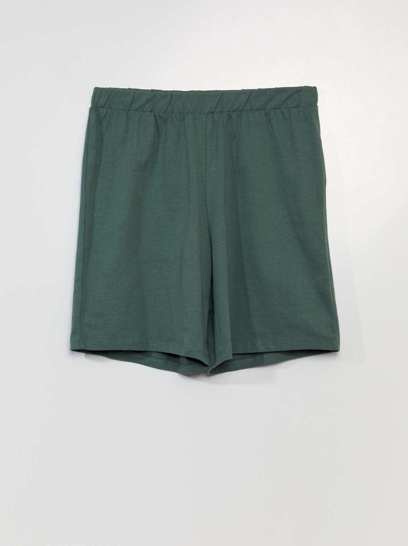 Conjunto de pijama - 2 piezas - colección fácil de poner VERDE - Kiabi