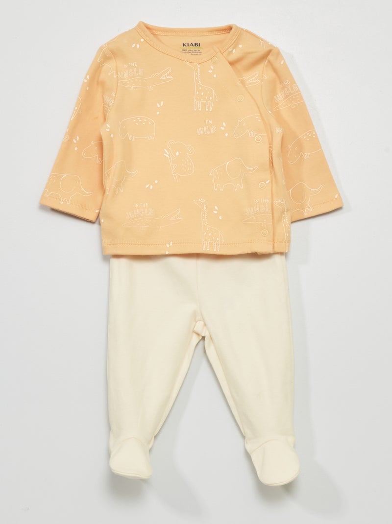 Conjunto de pijama - 2 piezas AMARILLO - Kiabi