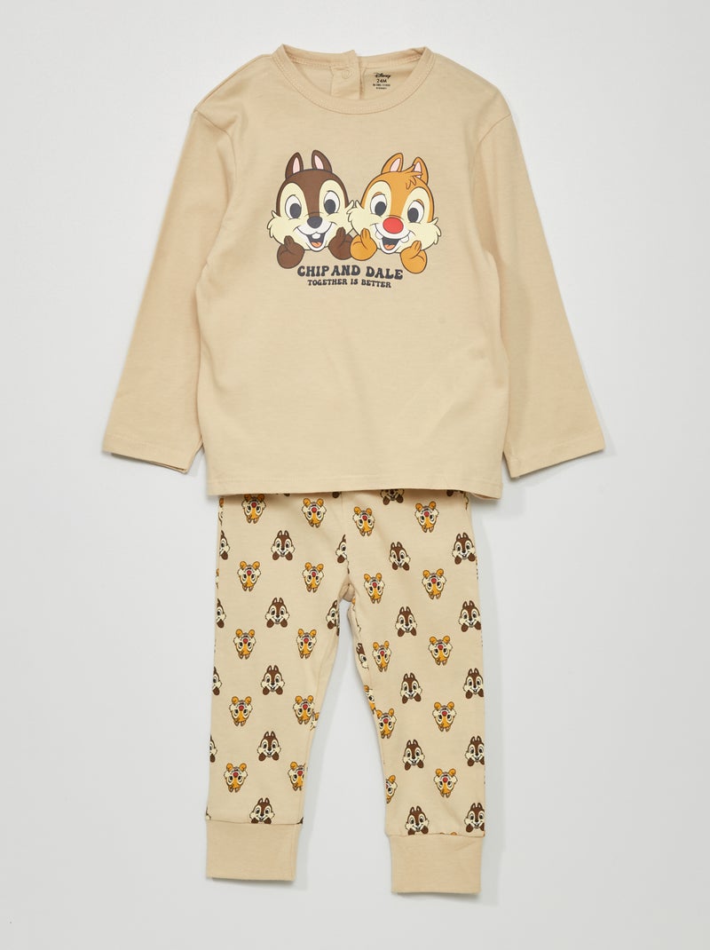 Conjunto de pijama  - 2 piezas BEIGE - Kiabi