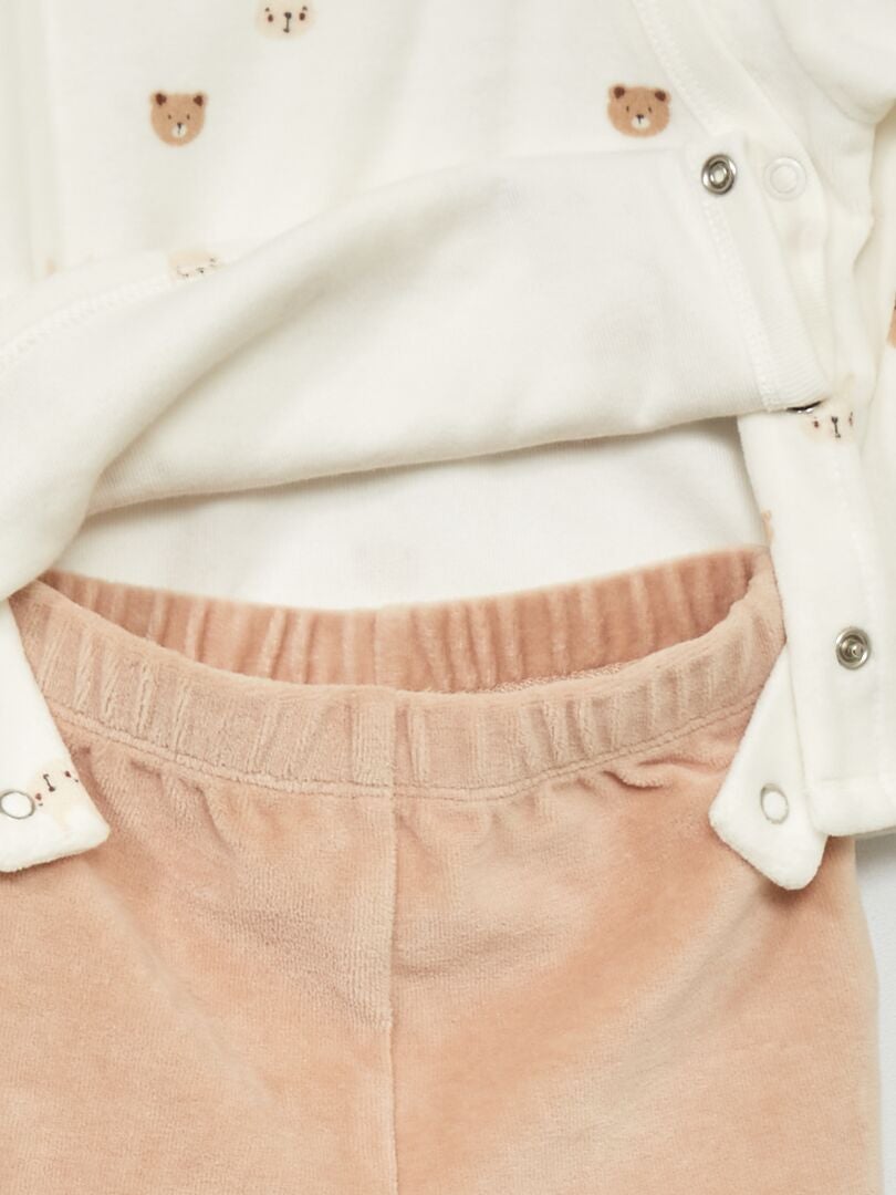 Conjunto de pijama - 2 piezas BLANCO - Kiabi