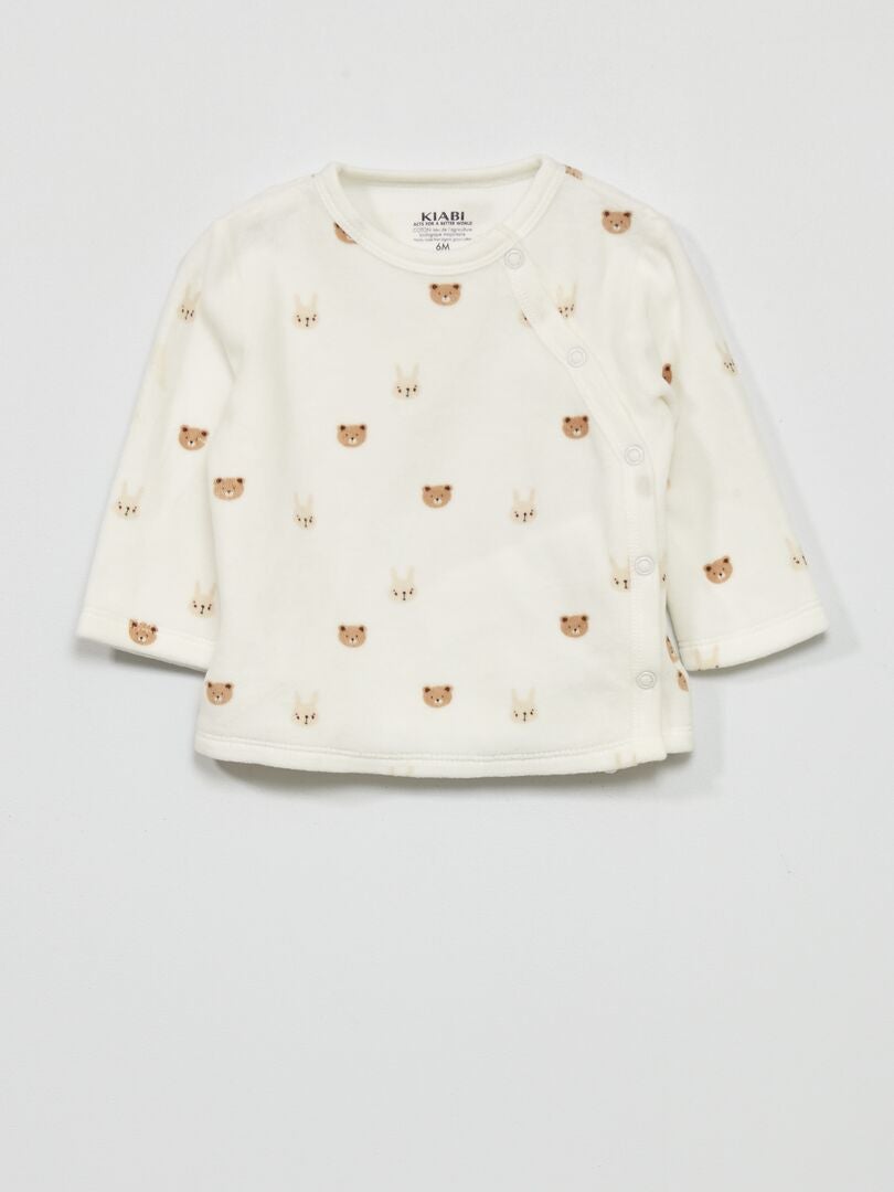 Conjunto de pijama - 2 piezas BLANCO - Kiabi