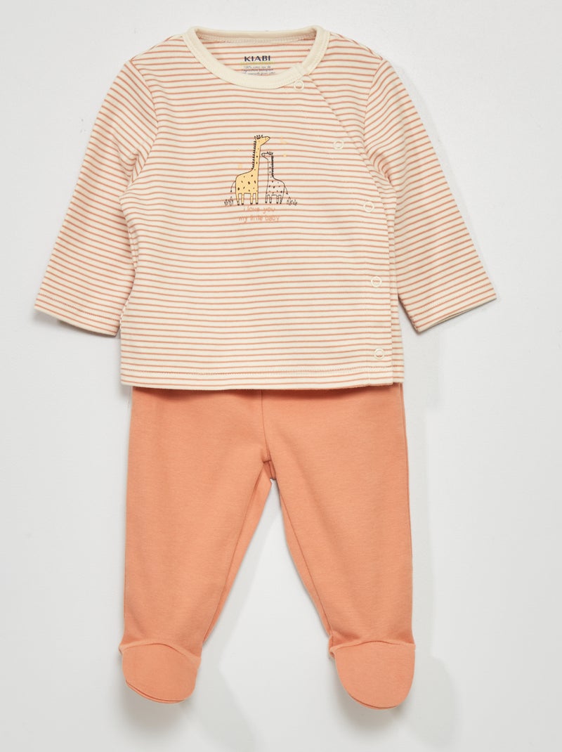Conjunto de pijama - 2 piezas BLANCO - Kiabi