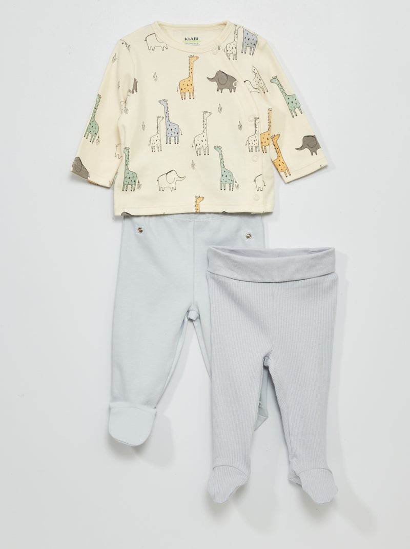 Conjunto de pijama - 2 piezas BLANCO - Kiabi