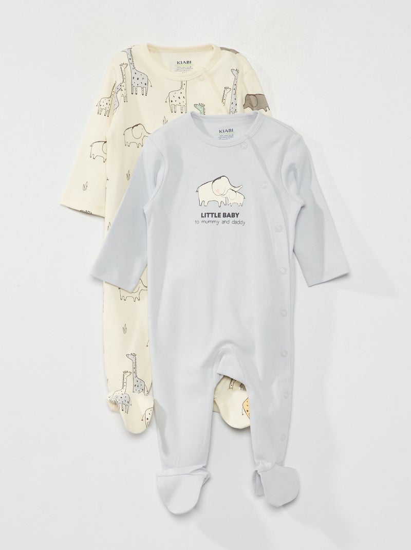 Conjunto de pijama - 2 piezas BLANCO - Kiabi