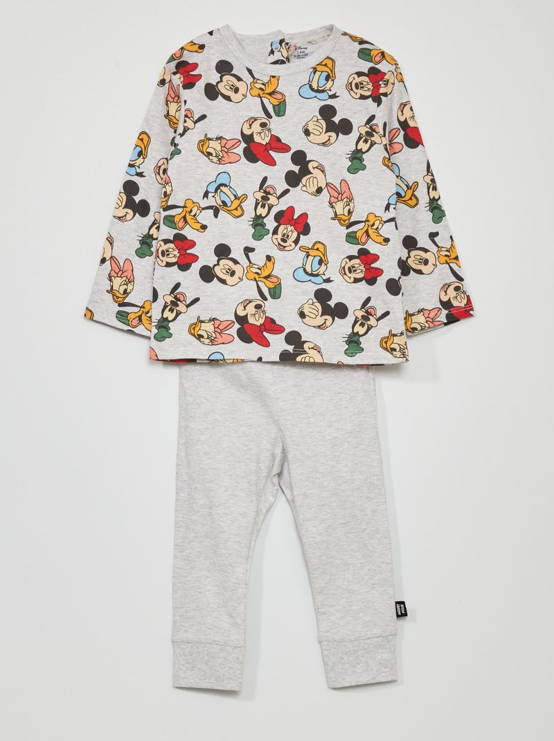 Conjunto de pijama  - 2 piezas GRIS - Kiabi