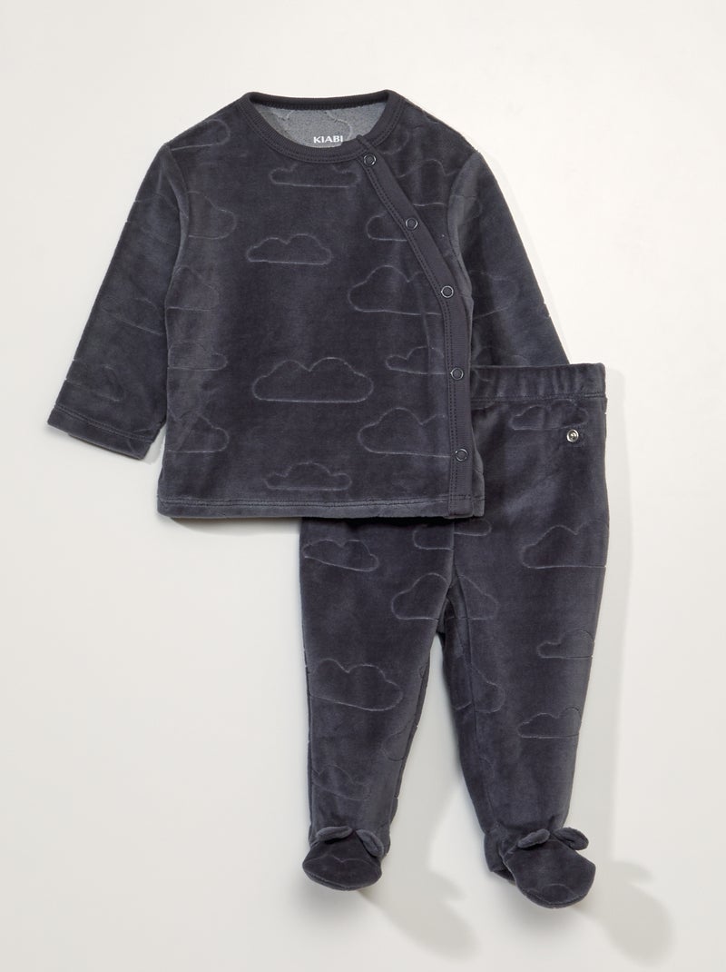 Conjunto de pijama - 2 piezas NEGRO - Kiabi