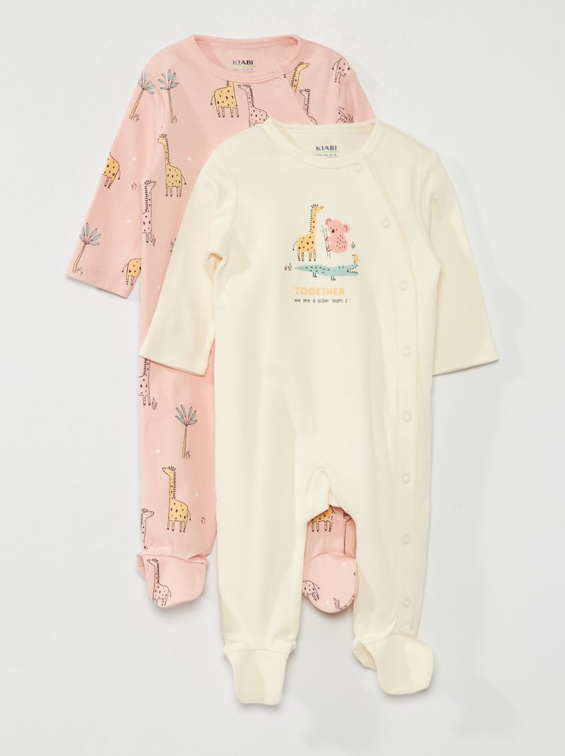 Conjunto de pijama - 2 piezas ROSA - Kiabi
