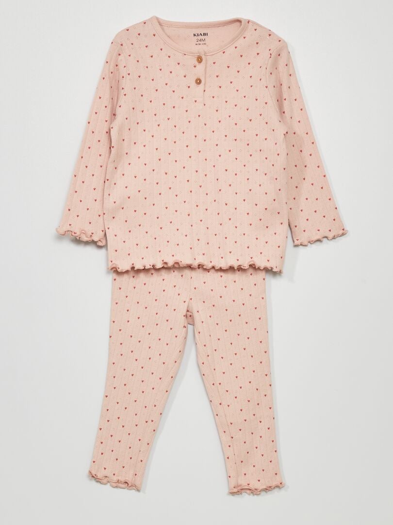 Conjunto de pijama - 2 piezas ROSA - Kiabi