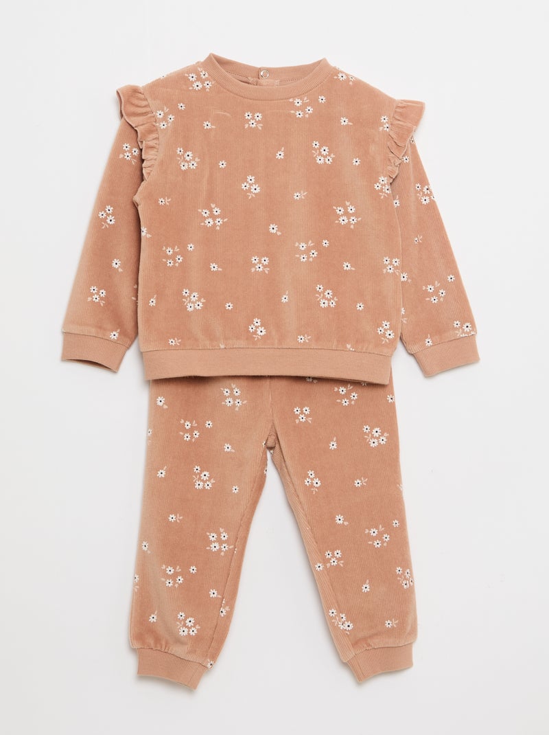 Conjunto de pijama a juego Marron - Kiabi