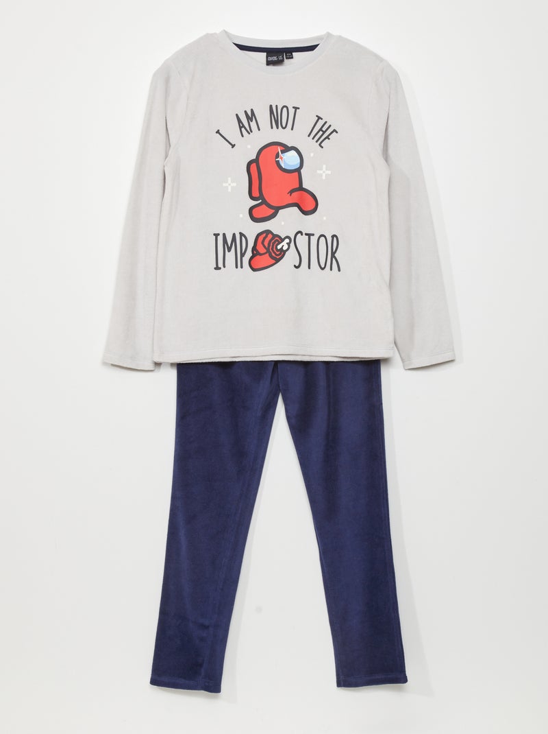 Conjunto de pijama 'Among us' - 2 piezas GRIS - Kiabi