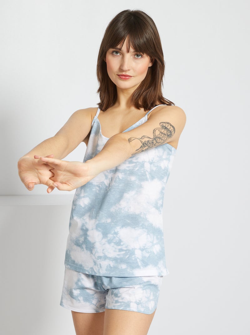 Conjunto de pijama azul - Kiabi
