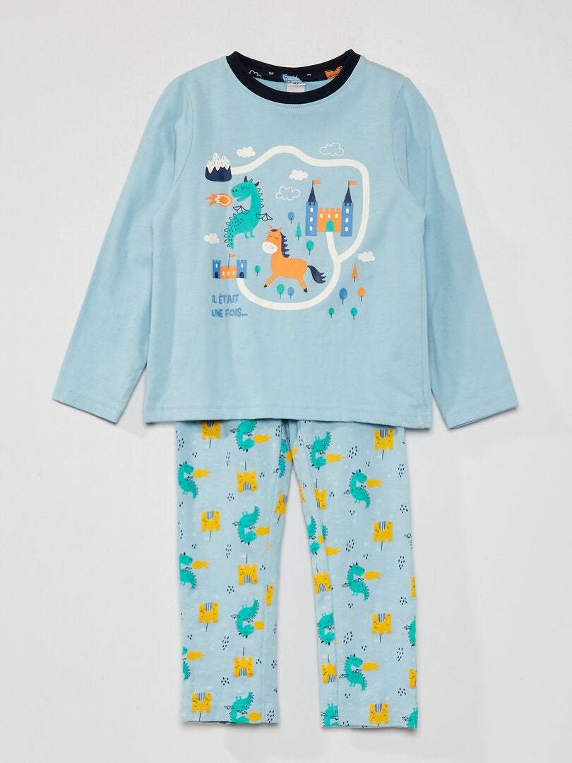 Conjunto De Pijama Azul Kiabi