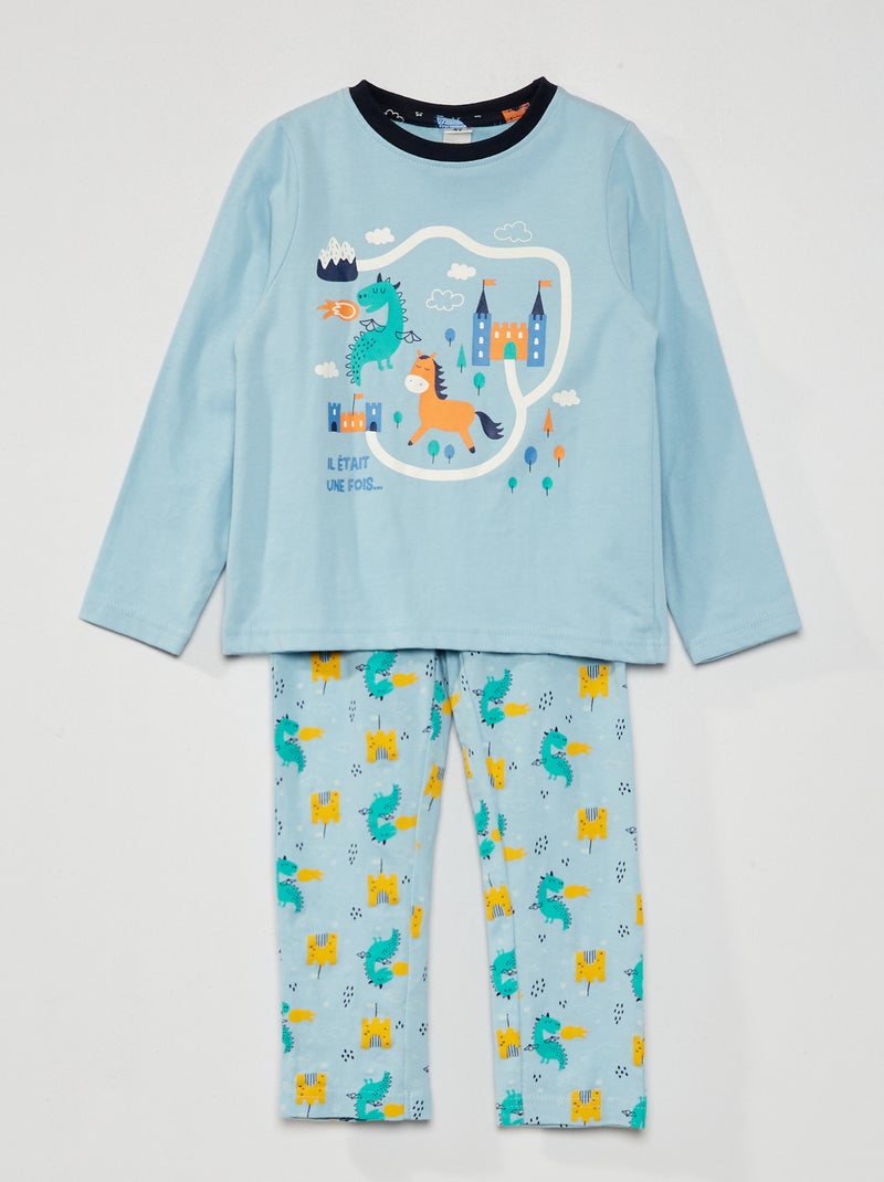 Conjunto de pijama azul - Kiabi