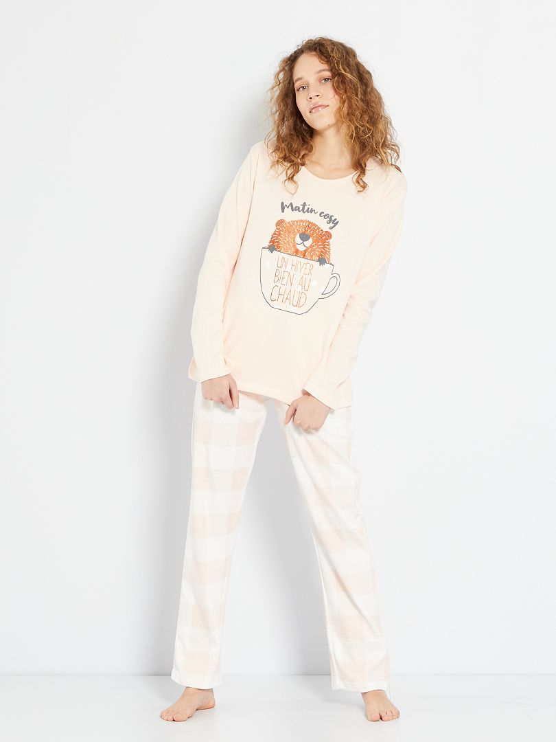 Conjunto de pijama beige Kiabi 22.00€