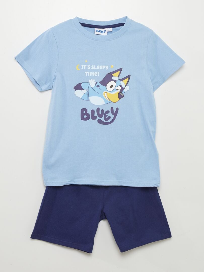 Conjunto de pijama 'Bluey' short + camiseta - 2 piezas AZUL - Kiabi