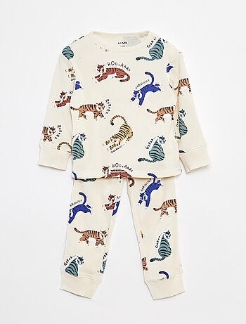Conjunto de pijama camiseta + pantalón - 2 piezas