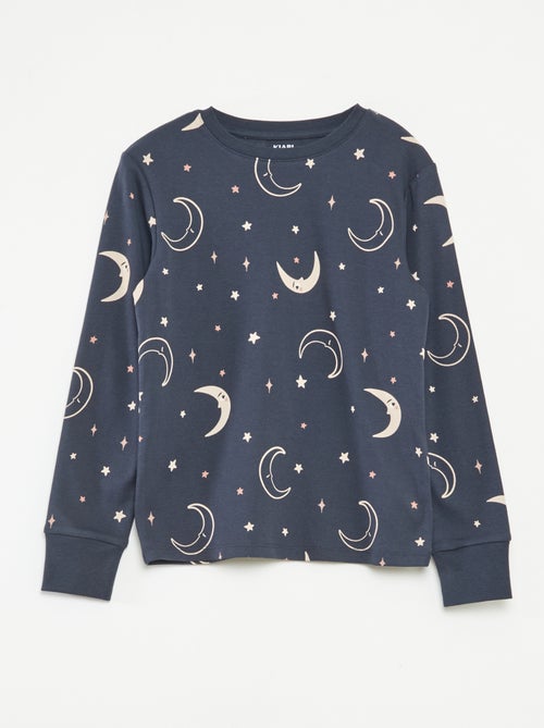 Conjunto de pijama camiseta + pantalón -  2 piezas - Kiabi