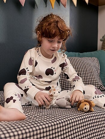 Conjunto de pijama camiseta + pantalón - 2 piezas