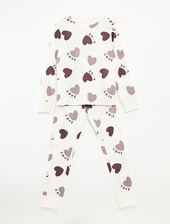 Conjunto de pijama camiseta + pantalón - 2 piezas