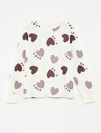 Conjunto de pijama camiseta + pantalón - 2 piezas