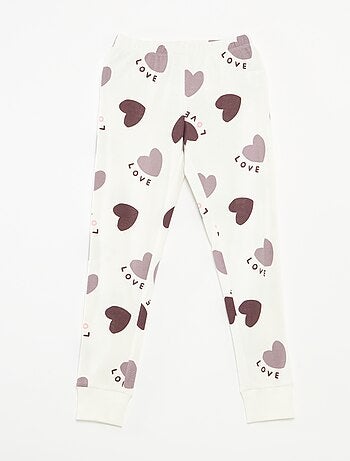 Conjunto de pijama camiseta + pantalón - 2 piezas