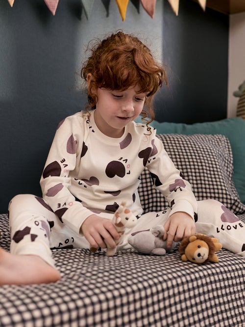 Conjunto de pijama camiseta + pantalón -  2 piezas - Kiabi