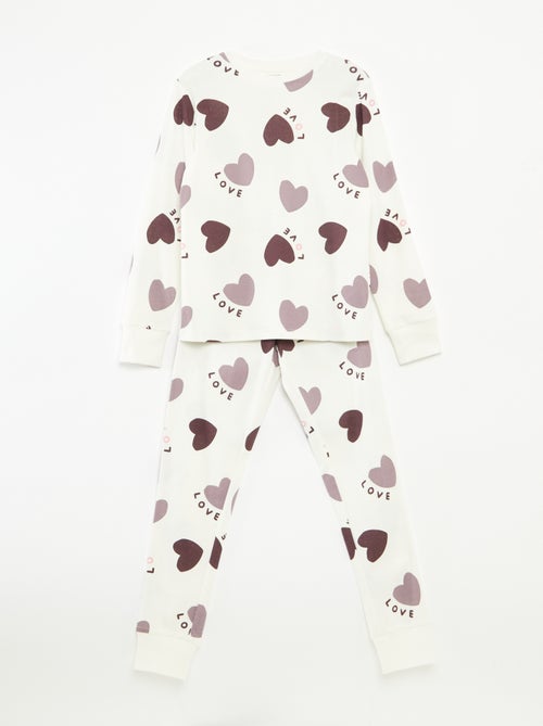 Conjunto de pijama camiseta + pantalón -  2 piezas - Kiabi