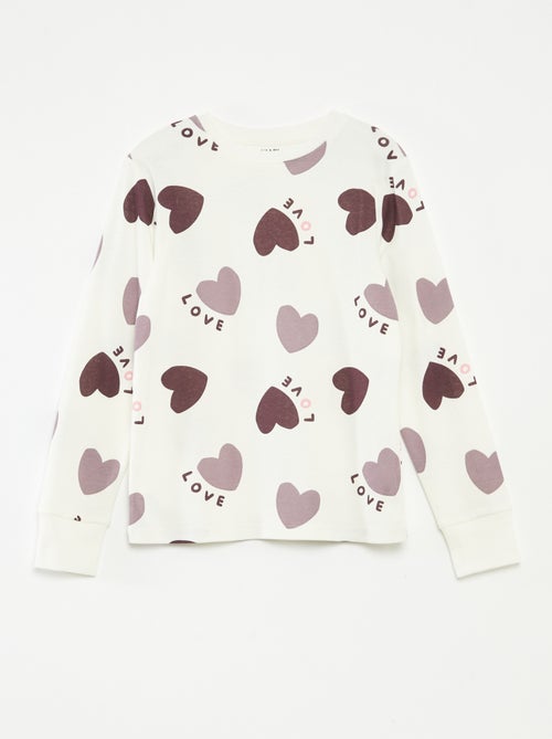 Conjunto de pijama camiseta + pantalón -  2 piezas - Kiabi