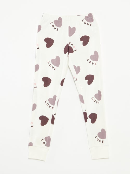 Conjunto de pijama camiseta + pantalón -  2 piezas - Kiabi