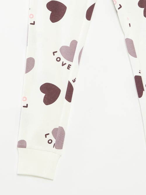 Conjunto de pijama camiseta + pantalón -  2 piezas - Kiabi