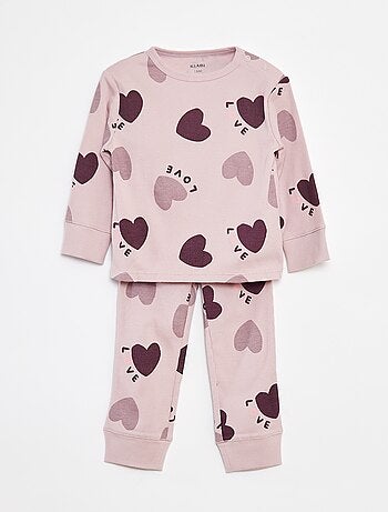 Conjunto de pijama camiseta + pantalón - 2 piezas