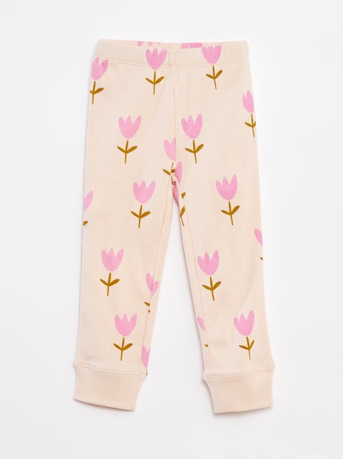 Conjunto de pijama camiseta + pantalón - 2 piezas - Kiabi