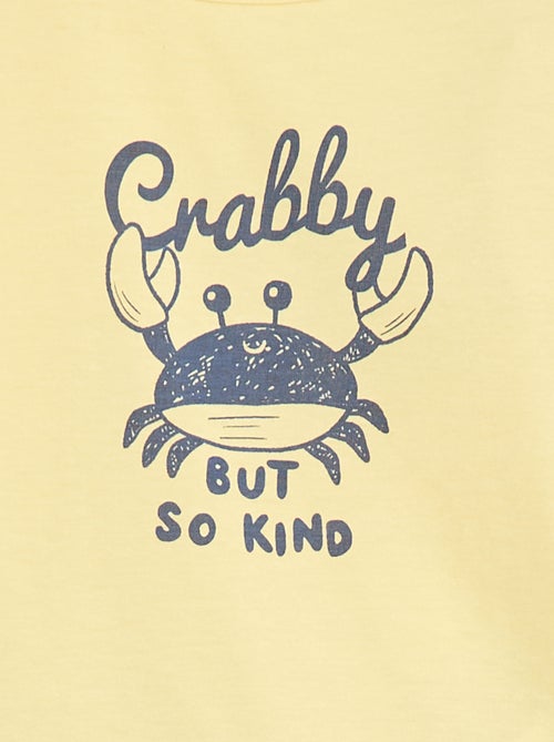 Conjunto de pijama camiseta + pantalón corto - 2 piezas - Kiabi