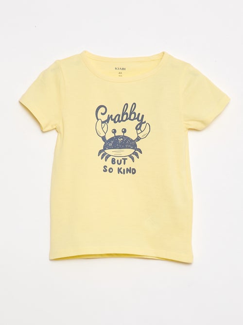 Conjunto de pijama camiseta + pantalón corto - 2 piezas - Kiabi