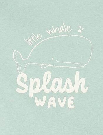 Conjunto de pijama camiseta + pantalón corto - 2 piezas