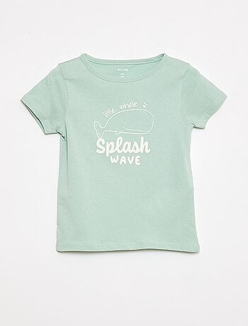 Conjunto de pijama camiseta + pantalón corto - 2 piezas