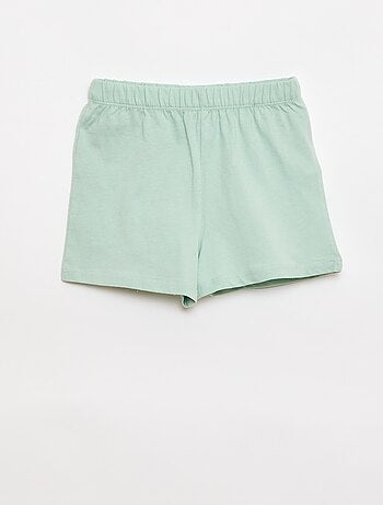 Conjunto de pijama camiseta + pantalón corto - 2 piezas